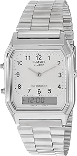 Casio quartz watch for men, analog-numeric display and stainless steel bracelet AW-230A-7BMQYES, Money, Silver.. No stress, no delays — DIAYTAR Nigeria is your trusted shopping partner.