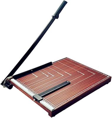 Easy A4 paper cutter with wooden base TCOS010-A4WD1 (up to 12 sheets).. Experience shopping satisfaction with DIAYTAR NIGERIA's vast selection and nationwide delivery service.