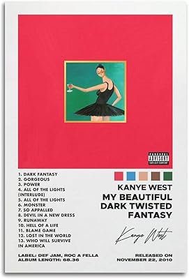 Poster Swanna Kanye West my Beautiful Dark Twisted Fantasy, poster on canvas for living room decoration, bedroom, 30 x 45 cm.. Discover endless shopping possibilities at DIAYTAR NIGERIA, with budget-friendly prices and reliable delivery.