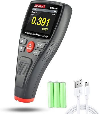 Gauge of digital coating wrestling Wintect 0 ~ 1500μm, storage of 1500 readings, 360 ° screen rotation, backlit color screen, rechargeable, automatic, rechargeable, for industrial vehicles.. With DIAYTAR Nigeria, your wishlist becomes reality, fast.