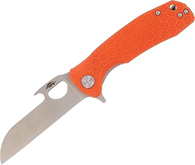 Honey Badger Tong campsite knife with left/right pocket clip, size m, orange.. DIAYTAR NIGERIA: Where shopping meets satisfaction with affordable prices and prompt delivery services.