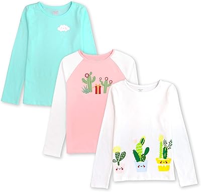 Long sleeve shirts in organic cotton for girls, pack of 3, 2 to 16 years old.. Shop for everything you need at DIAYTAR NIGERIA, with budget-friendly prices and quick delivery.