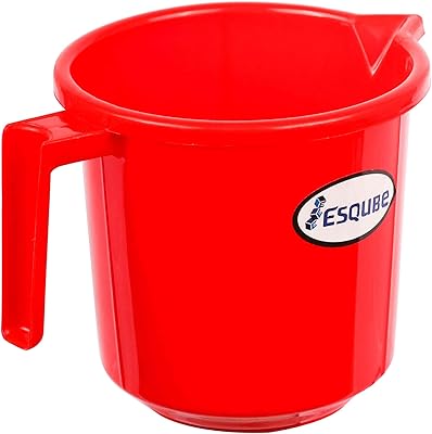 Esquip® plastic cup with handle, capacity 500 ml, red.. DIAYTAR NIGERIA promises affordability and variety with every purchase, delivered in 5-8 days.