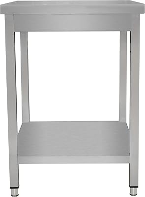 Grace in stainless steel workstable robust commercial table with lower shelf for restaurants.. Your ideal shopping companion, DIAYTAR NIGERIA offers unmatched variety with delivery within a week.