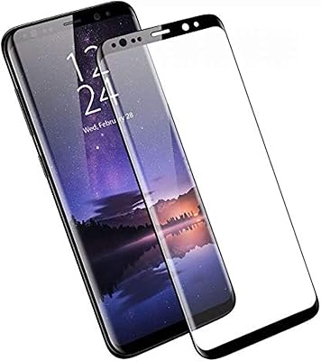Fully curved screen protector in tempered glass for Samsung Galaxy S9, Black.. DIAYTAR NIGERIA revolutionizes online shopping with competitive prices and reliable 5-8 day delivery.