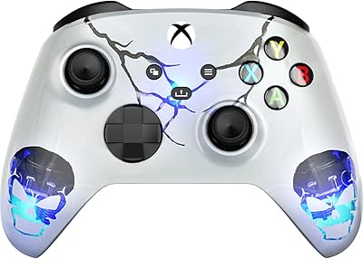 \ "Skulls White \" personalized wireless controller compatible with Xbox One S/X (with 3.5 socket).. Your digital shopping destination, DIAYTAR NIGERIA combines variety with affordability and quick delivery.