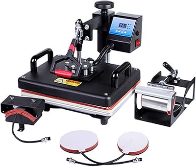 Hot press printing machine 5 in 1, heat transfer machine, multifunctional t-shirt printing machine for t-shirt, cup, hat, transfer plate, printing press machine.. Explore the biggest product variety online — only at DIAYTAR Nigeria.