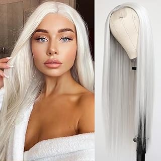 Qd-tizer white hair wig long hair platinum steep wigs blond wigs platinum wigs resistant to synthetic heat without lace wigs for women in fashion.. Discover the joy of online shopping with DIAYTAR NIGERIA's budget-friendly prices and reliable shipping.