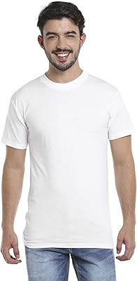 Round neck t-shirt by men (white, medium).. Shop without boundaries at DIAYTAR NIGERIA, offering affordable products with convenient delivery times.