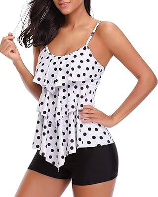 Two -room tank tank swimsuit for women, ruffle sleeve swimsuit and boys' shorts.. DIAYTAR NIGERIA brings the joy of affordable shopping to your fingertips with delivery in less than 8 days.