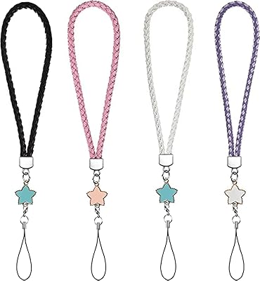 4 pieces of Pu woven wrist rope with phone pendant, leather straps for mobile, keychain, camera, smartphones.. Your budget-friendly online marketplace, DIAYTAR NIGERIA delivers a world of products in just 5-8 days.