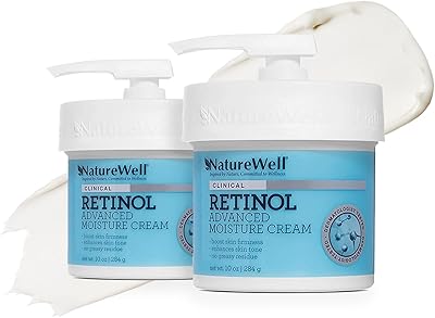 NATUREWELL Advanced retinol moisturizer for the face and body, pack of 2 (10 oz each).. DIAYTAR Nigeria offers great deals, a huge product variety, and delivery in under a week.
