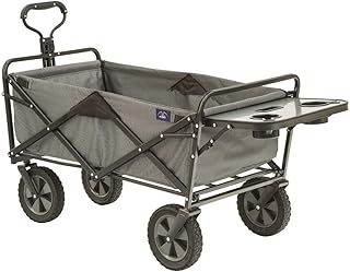 Mac Sports outdoor folding cart with foldable table and barriers, gray.. DIAYTAR NIGERIA: Connecting Nigerians with affordable products delivered promptly nationwide.