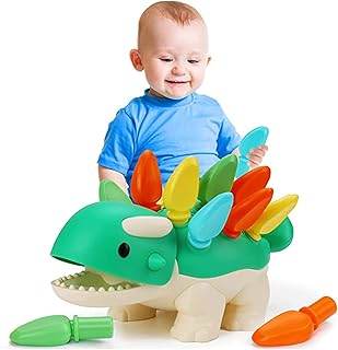 Fine motor skills toys of dinosaur AM Anna for toddlers aged 1 to 3, dinosaurs games for toddlers, dinosaur connection toy, fine motor, color and number of the dinosaur toy (fine motor skills of dinosaur).. Your ideal shopping companion, DIAYTAR NIGERIA offers unmatched variety with delivery within a week.