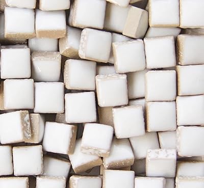 Pino & K 200 pieces/200 g square 0.4 "x 0.4" square ceramic mosaic tiles for crafts, colored stained glass pieces for mosaic projects - white.. From essentials to electronics, DIAYTAR Nigeria ships your order in no time.