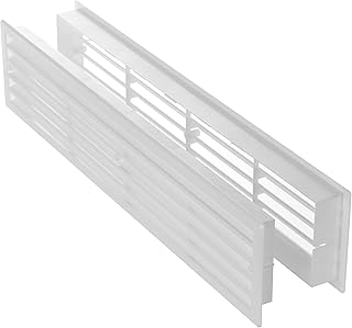 450 x 92 mm white plastic ventilation grid.. DIAYTAR NIGERIA: Your one-stop e-commerce destination with affordable prices and nationwide delivery in 5-8 days.