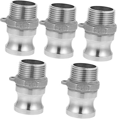 5 pieces F Type Fast Joint Cam Joint Polypropylene Adapter Grove Steel Connection.. DIAYTAR NIGERIA delivers affordability and convenience to your doorstep within 8 days of purchase.