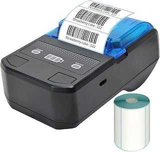 Printer of Portable MINI-Print Thermal Labels of 58 mm Wireless Bluetooth Baruetooth Baruetooth Codes compatible with Android, iOS and Windows for retail clothes, price labels and warehouses.. Get access to thousands of affordable products only on DIAYTAR Nigeria.