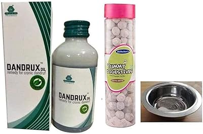 Ayurvedic hair oil 800 ml, with digestives yummy digestive am pretty 900 g and pot of brand nimita (width: 8 cm; height: 3 cm).. DIAYTAR NIGERIA makes every shopping desire a reality with affordable prices and delivery in 5-8 days.