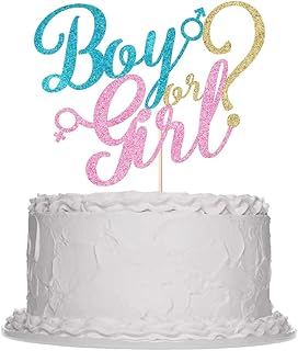 Cakes decorations for boys and girls - shiny gold for prenatal holidays to reveal the sex of the newborn (blue and pink).. Discover shopping reimagined with DIAYTAR NIGERIA's extensive catalog and 5-8 day delivery service.
