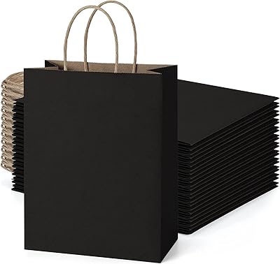 24 pieces set of ecological paper gift bags with handles.. DIAYTAR NIGERIA connects you with thousands of products at competitive prices, delivered within a week.