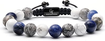 Bracelet of pearls for men - names, renown, wealth and silver - coiled 100 % natural - Bracelet of precious stones for men.. From big brands to everyday basics — DIAYTAR Nigeria has you covered.