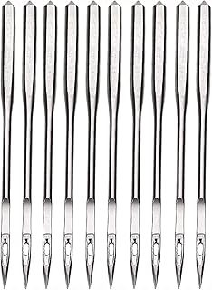 10 needles for sewing machine, flat handle for general use, needles for regular point sewing machine, suitable for most sewing machine supplies (silver).. Quick delivery. Quality products. Great deals. That’s DIAYTAR Nigeria.