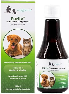 Wiggles Furliv liver tonic for dogs and cats Booster appetite, 200 ml - Multivitamine pet syrup for pets - Quick healing, Digestion aid, ensures growth.. DIAYTAR NIGERIA brings the market to your screen with thousands of affordable products delivered to your door.
