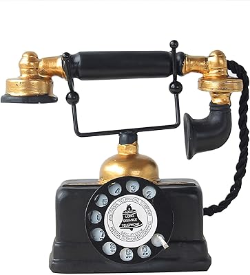 Dubai Decor - Creative ornament of ancient telephone model for home decoration, gift (size: 18.5 x 16 cm)... Shop with purpose at DIAYTAR NIGERIA, where your money goes further and delivery is always prompt.