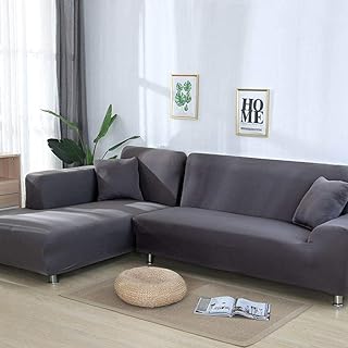 ZQPSFT Gray Sofa Cover Elastic Covers for the Self -fitting living room.. Shop efficiently from anywhere with DIAYTAR NIGERIA's comprehensive platform and quick delivery options.