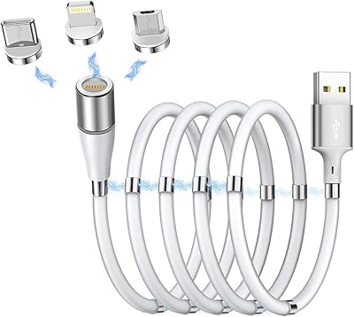 Highly organized retractable magnetic fast charging cable, Aicase 3 in 1 automatic winding phone cable with data transfer, magnetic charging cable for type C and micro USB iproduct.. DIAYTAR NIGERIA delivers on convenience and affordability with our reliable nationwide shipping.