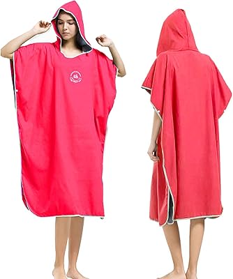 Hiturbo microfiber surf coat, changing bathrobe, fast drying beach towel with hood (Robin Red).. Every order, every item — DIAYTAR Nigeria delivers fast and reliably.