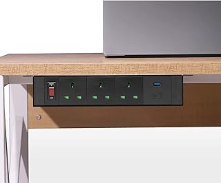 Denolink office power outlet with USB C Multiprise in alloy.. DIAYTAR NIGERIA: Connecting every Nigerian with quality products at prices everyone can afford.