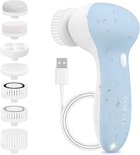 Face cleaning brush [rechargeable], Kliefy waterproof face cleanser with 7 brush heads for deep cleaning, soft exfoliation, elimination of black dots and massage.. Nigeria's most loved e-commerce platform delivers affordable shopping solutions to your doorstep.