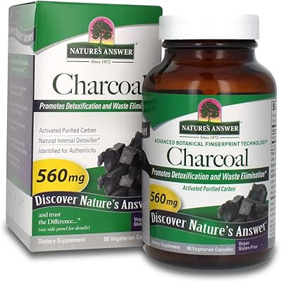 Natural charcoal vegetarian capsules Answer | naturally promotes the elimination of toxins and waste | Vegan and gluten -free, alcohol and preservatives, 90 capsules... Your complete e-commerce solution, DIAYTAR NIGERIA offers variety and value with nationwide shipping.