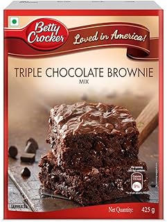 Betty Crocker triple chocolate brownie mixture | Instant cake mixture | 3 -step cake mixture | Whisk, pour and bake in the oven | Soft chocolate brownie | 425g.. DIAYTAR NIGERIA brings the nation's largest product catalog to your doorstep at prices you'll appreciate.