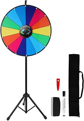 Price wheel Voilamart 24 "with foldable tripod in height, 14 adjustable locations, 14 colored erased drying and spin games.. Everyday deals, every category — only on DIAYTAR Nigeria.