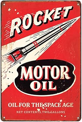MEGA DOAL RHGA ROAD MOTOR OIL, Rustic garage decoration for oil and gas 12 "x 8".. Experience shopping satisfaction with DIAYTAR NIGERIA's vast selection and nationwide delivery service.