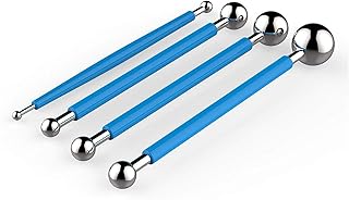 4 metal balls for fondant and cake decoration, flower shaping tool, blue.. Embrace the convenience of DIAYTAR NIGERIA with thousands of products at your fingertips, delivered nationwide.
