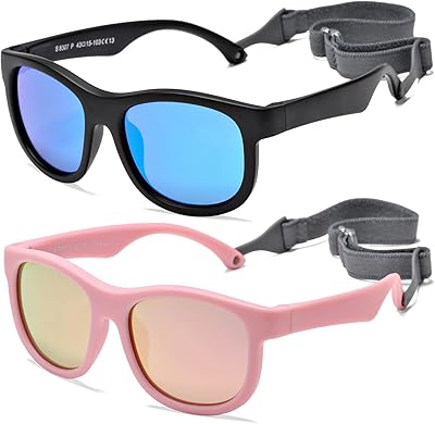 Flexible polarized sunglasses for baby with adjustable strap for newborns from 0 to 24 months old, 100 % UV protection.. From essentials to electronics, DIAYTAR Nigeria ships your order in no time.
