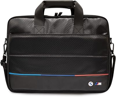BMW backpack in carbon imitation leather with 3 contrasting strips for card.. Shop with confidence at DIAYTAR NIGERIA, enjoying competitive prices and delivery within 8 days.