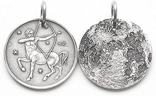Silver necklace sagittarius and moon motif, silver, without precious stones, silver, without precious stones.. DIAYTAR NIGERIA: The marketplace that brings affordable products to every Nigerian home in under 8 days.