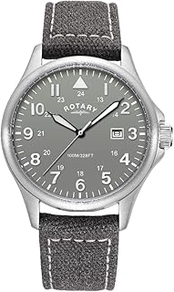 Analog pilot quartz watch with gray dial and fabric bracelet.. Order today, receive this week — shopping with DIAYTAR Nigeria is that simple.