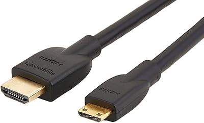 Amazonbasics mini HDMI adapter cable to HDMI TV high speed, 10 feet.. DIAYTAR NIGERIA combines affordability, variety, and convenience with nationwide delivery services.