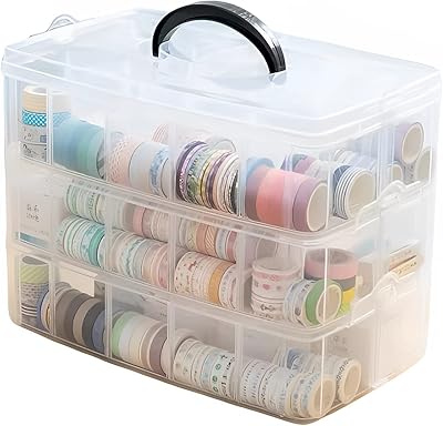 Beauty storage box at 3 levels with 30 adjustable storage spaces, plastic storage box for toys, embroidery accessories, coils, equipment storage tubes, etc... Great products, lower prices, fast delivery — DIAYTAR Nigeria has it all.