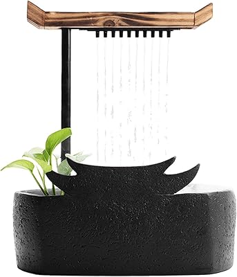 Fountain Interior Cascade of Chinese style, portable table water fountain, ceramic traffic fountain, Zen meditation, waterfall decoration, table fountain, waterfall.. Shop with ease at DIAYTAR NIGERIA, Nigeria's premier e-commerce platform offering budget-friendly shipping.