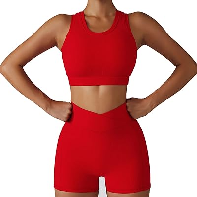 Set of women's ranges for women, ribbed sportswear with women's shorts, set of sports clothes training shorts (color: dark blue, size: l).. Great products, lower prices, fast delivery — DIAYTAR Nigeria has it all.
