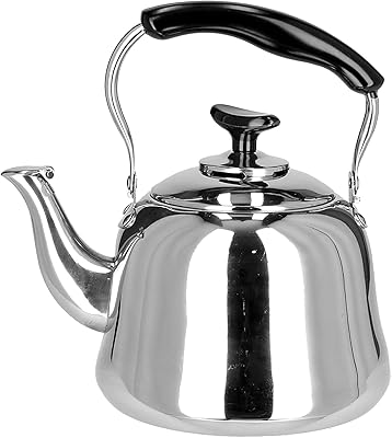 Venice Italy stainless steel teapot with handle, heat resistant teapot for cooking, cafeteria, hotel, restaurant, office (5L).. Experience the convenience of online shopping with DIAYTAR NIGERIA's reliable 5-8 day delivery service.
