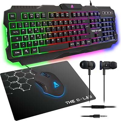 G-Lab 4-in-1 Helium Combo Keyboard QWERTY backlit.. Your one-click solution to affordable shopping, DIAYTAR NIGERIA delivers quality products nationwide.