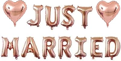 Just Married balloon banner for prenuptial anniversary wedding party supplies.. Great deals and fast delivery — the DIAYTAR Nigeria guarantee.